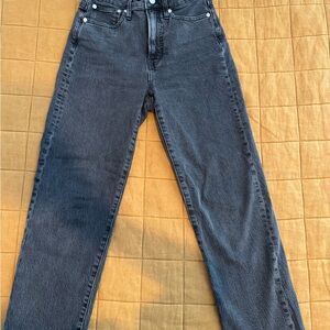 Black Madewell Curvy Vintage Straight Jean